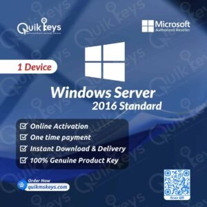 Microsoft Windows Server 2016 Standard Product Key – 1PC