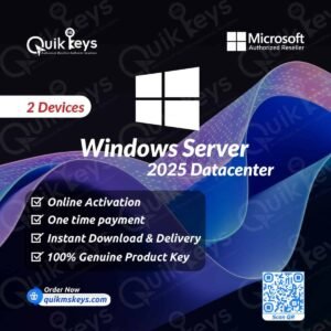 Microsoft Windows Server 2025 Datacenter Product Key – 2 PC