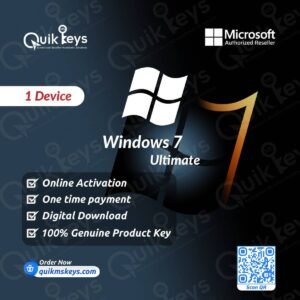 Windows 7 Ultimate Product Key For Lifetime – 1 Device