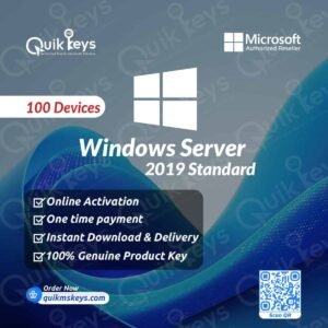 Microsoft Windows Server 2019 Standard Product Key – 100PC