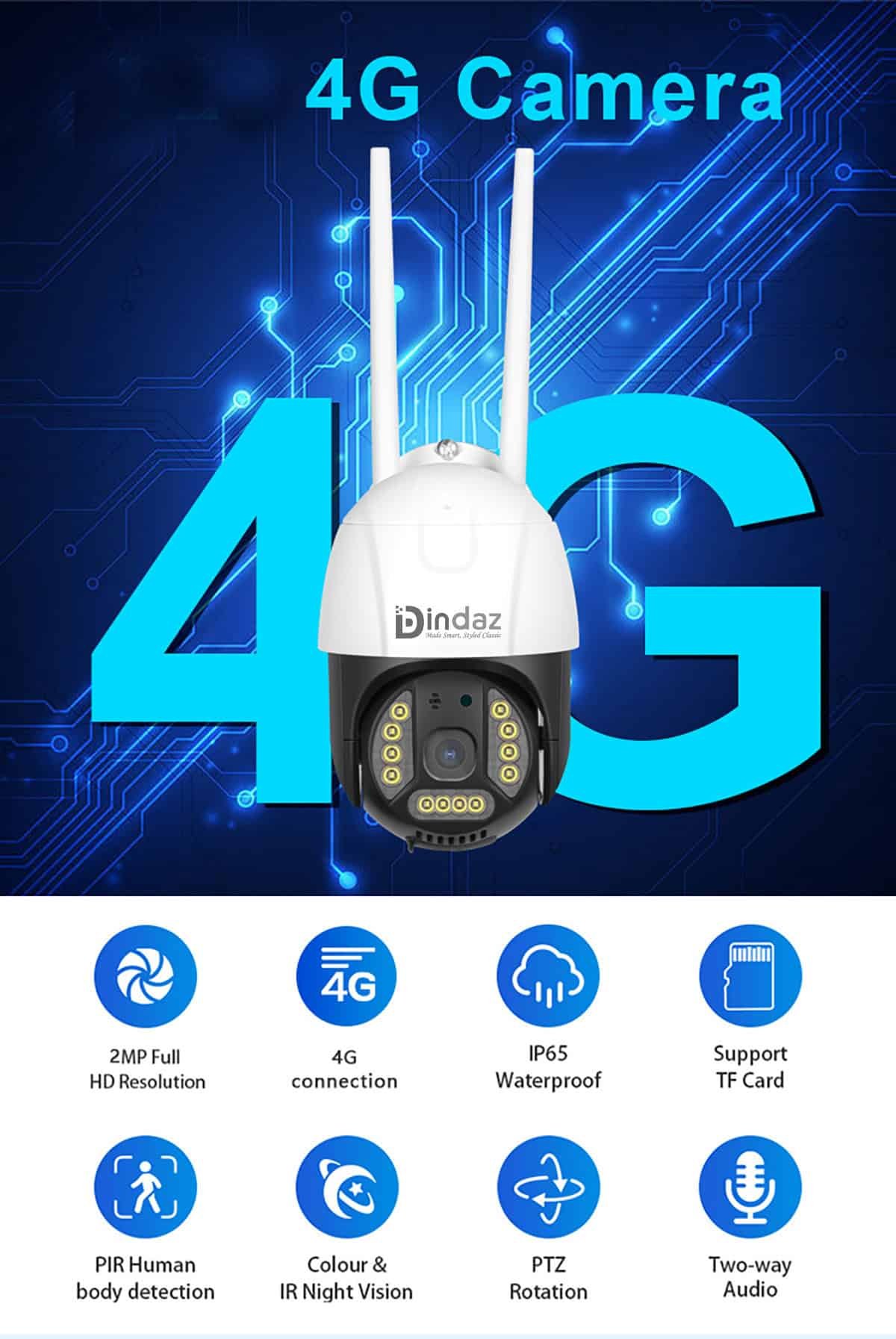 2MP 4G PTZ Camera Indoor Outdoor IP Camera V380 Pro 01 2