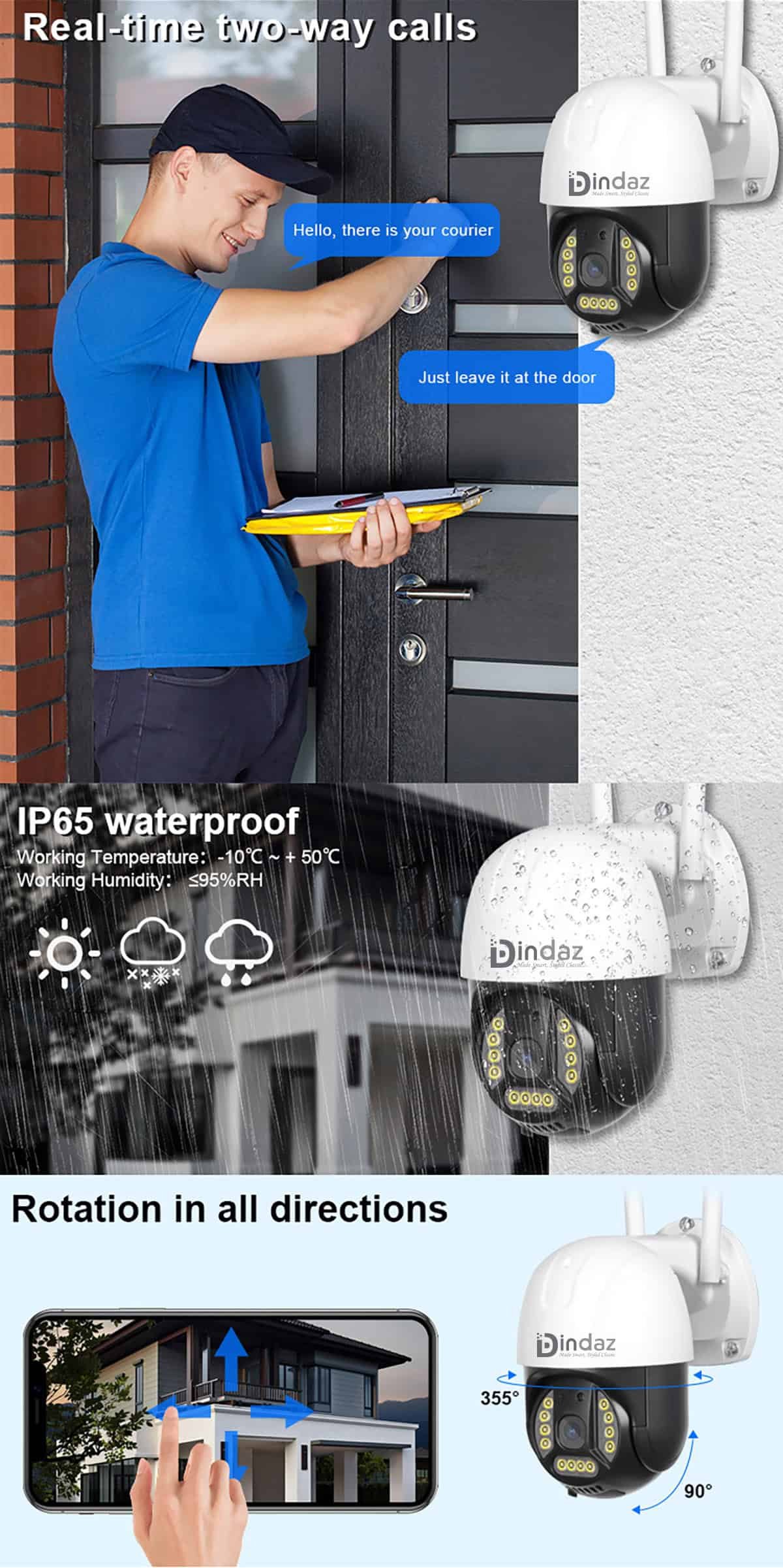 2MP 4G PTZ Camera Indoor Outdoor IP Camera V380 Pro 04 1