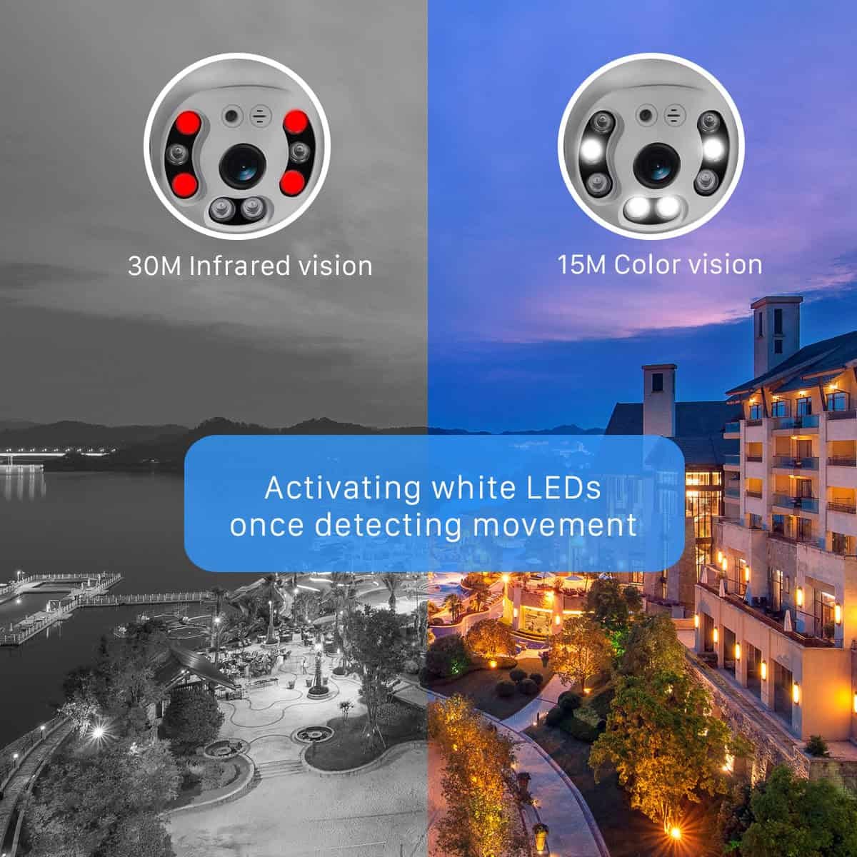 2MP Outdoor Dual Antenna V380 Pro - IP66 Waterproof WIFI Smart Camera Dindaz