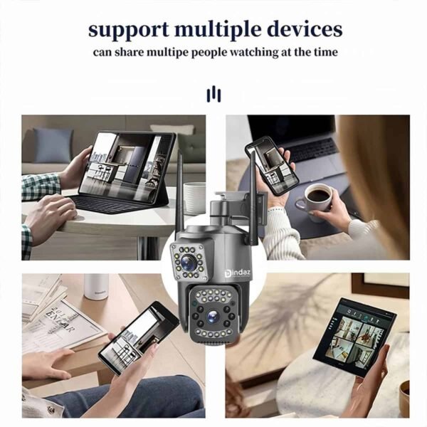 4G SIM Card Security Camera 4MP (2MP+2MP) IP66 Waterproof V380 Pro Camera - Image 4