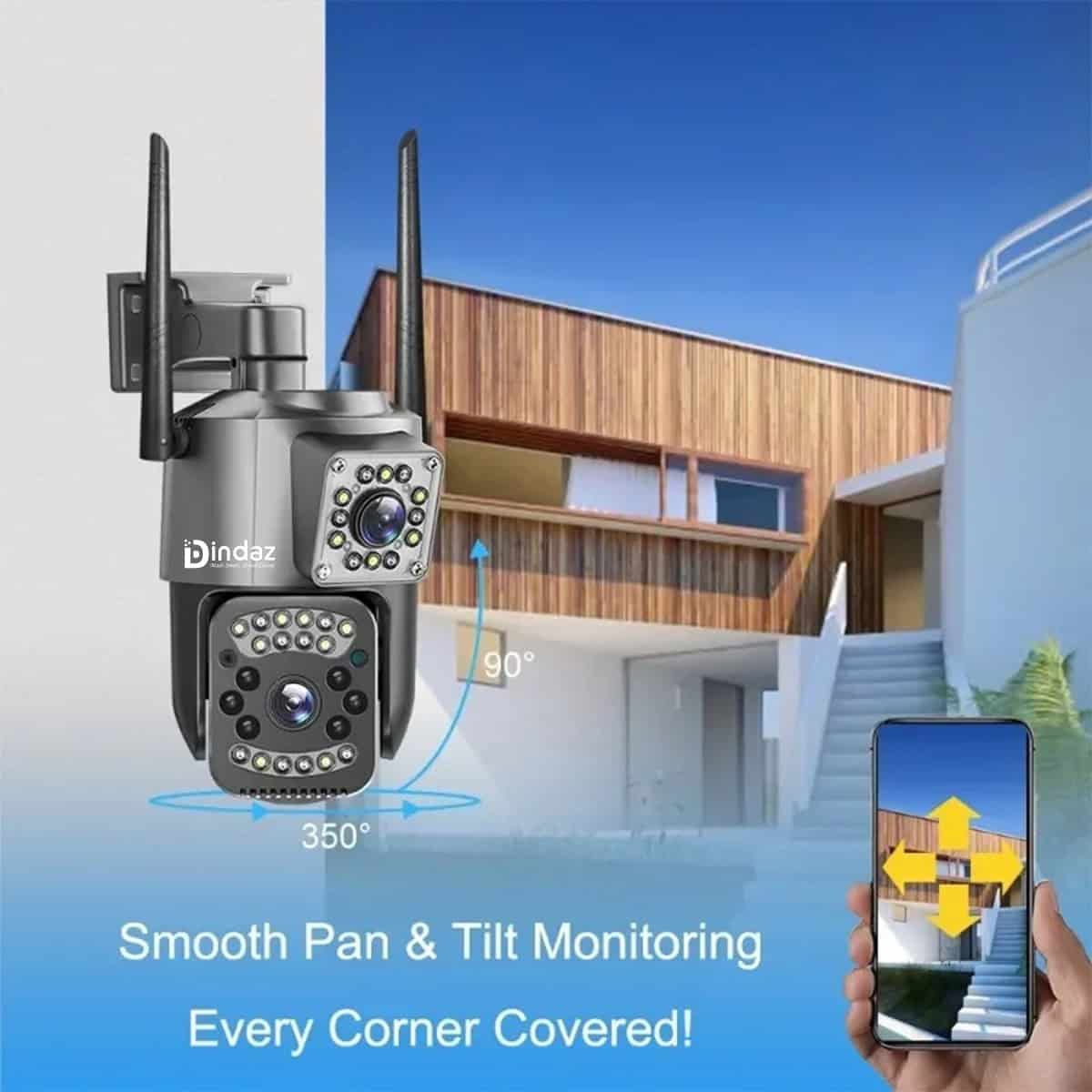4G SIM Card Security Camera 4MP IP66 Waterproof V380 Pro Camera 3