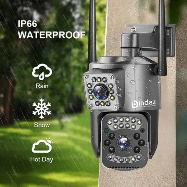 4G SIM Card Security Camera 4MP (2MP+2MP) IP66 Waterproof V380 Pro Camera - Image 2