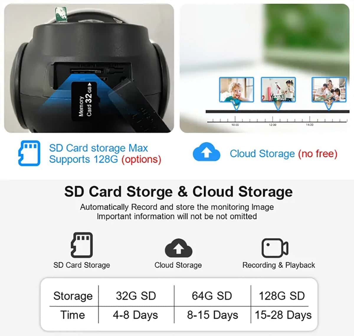 4G SIM Card Security Camera 4MP IP66 Waterproof V380 Pro Camera 9