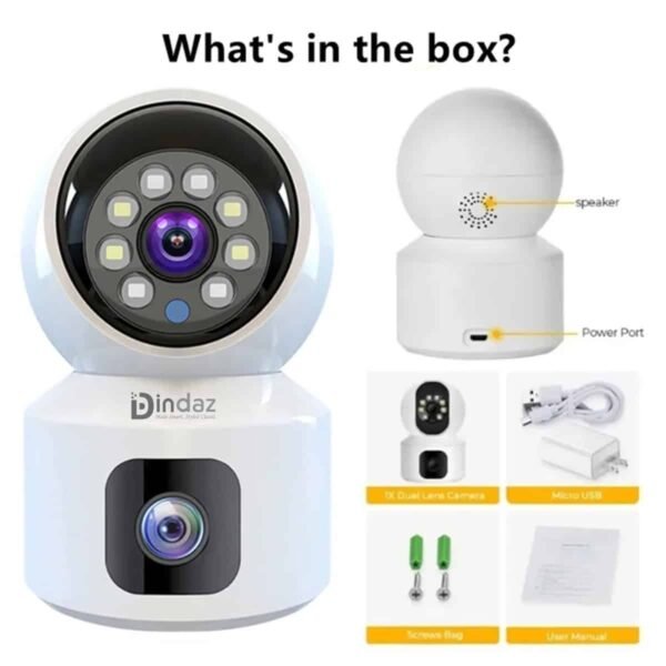 Doll Double Lens V380 Pro 4MP (2MP+2MP) PTZ Smart WIFI Camera - Image 2