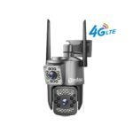 4G SIM Card Security Camera 4MP (2MP+2MP) IP66 Waterproof V380 Pro Camera