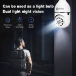 V380 Pro 3MP Bulb PTZ IP Camera – 360° Smart Indoor Security with Night Vision - Image 4