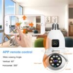 V380 Pro Dual Lens (2MP+2MP) 4MP WIFI IP Camera V380 Bulb Wireless Camera bd - Image 2