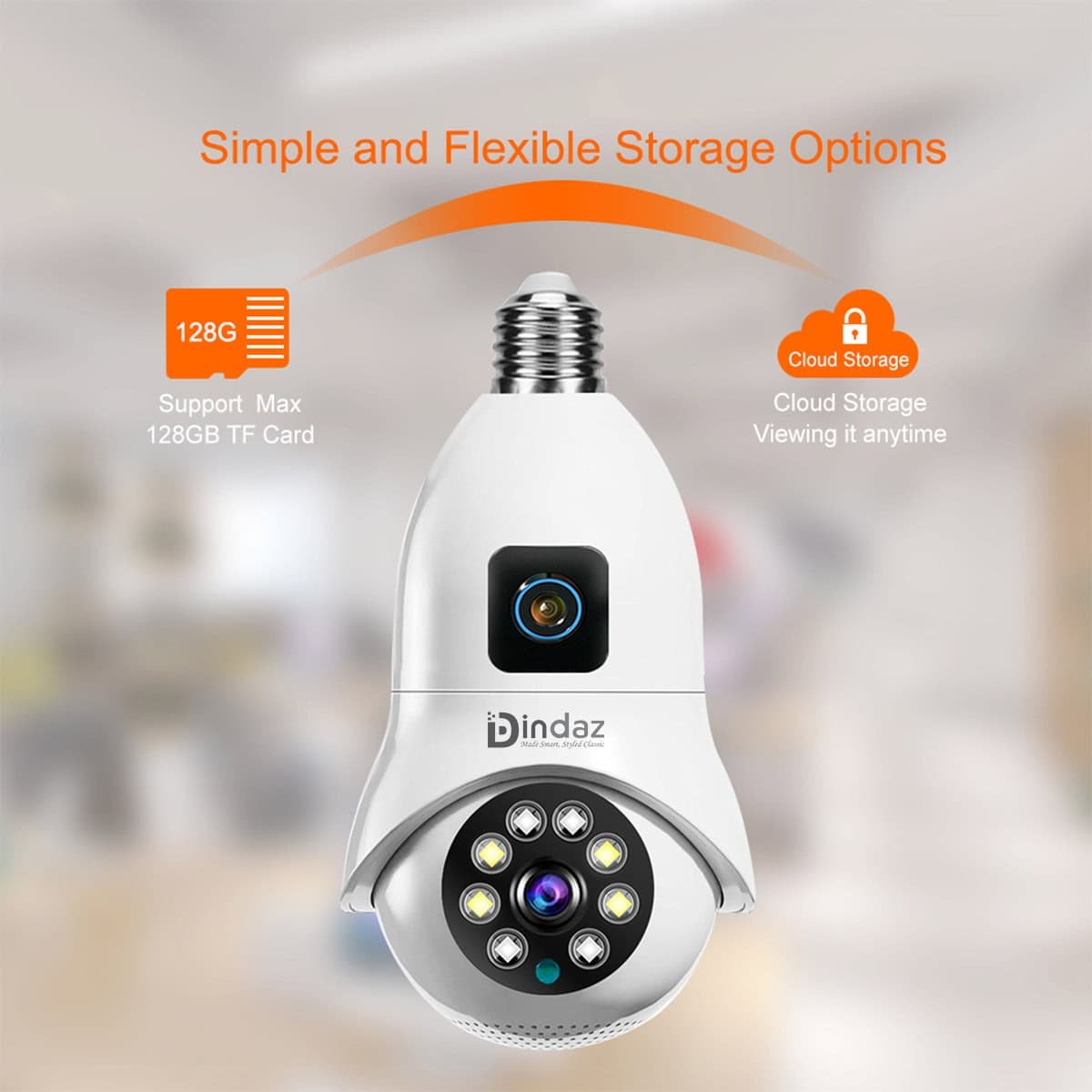 V380 Pro Dual Lens 2MP 2MP 4MP WIFI IP Camera V380 Bulb Wireless Camera bd 04