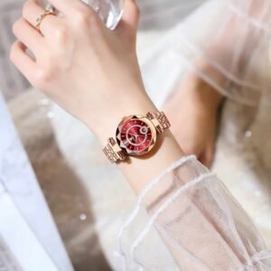 Women POEDAGAR 726 Gold Stainless Steel Watch