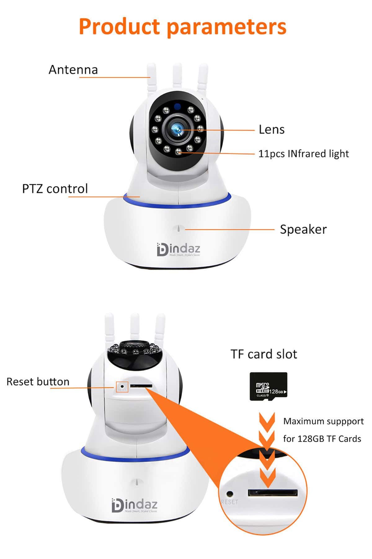 2MP V380 Pro Indoor Baby Monitor Camera With Three Signal Antenna 02